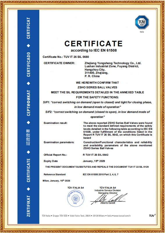 SIL3(Ball Valve)
