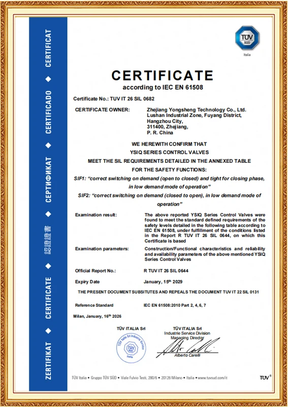 SIL3 (Control Valve)