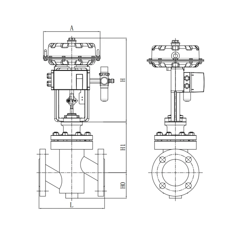 YSIQ(D)10F Intelligent Fluoroplastic-Lined Single-Seat Control Valve