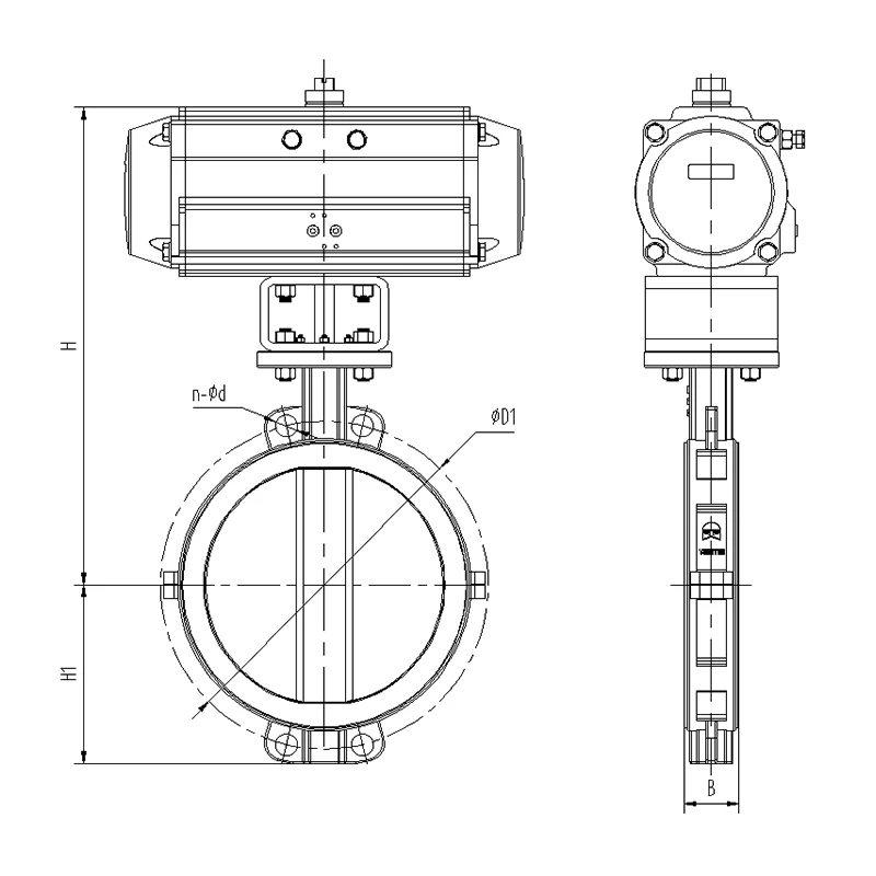ZSH(DR)WJ/ZSH(DR)WF Rubber-Lined and Fluorine-Lined Butterfly Valve