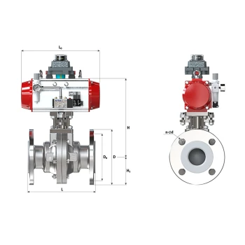 ZSH(DR)OF Fluorine-Lined (Rubber-Lined) Ball Valve